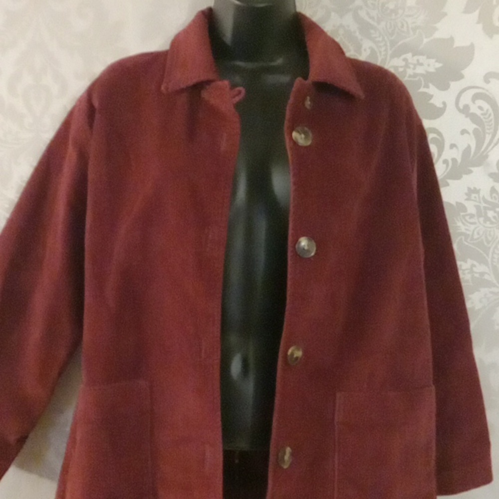 Isaac Mizrahi Floral Red Blazer - Picture 2 of 5